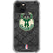 NBA Milwaukee Bucks Rusted Dark iPhone 15 Plus Clear Case