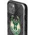 NBA Milwaukee Bucks Rusted Dark iPhone 15 Impact Case
