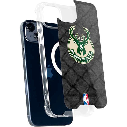 NBA Milwaukee Bucks Rusted Dark iPhone 15 Plus MagSafe Case