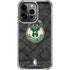 NBA Milwaukee Bucks Rusted Dark iPhone 14 Pro Clear Case
