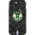 NBA Milwaukee Bucks Rusted Dark iPhone 14 Pro Impact Case