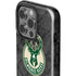 NBA Milwaukee Bucks Rusted Dark iPhone 14 Pro Impact Case