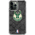 NBA Milwaukee Bucks Rusted Dark iPhone 14 Pro Max Clear Case