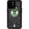 NBA Milwaukee Bucks Rusted Dark iPhone 14 Pro Max Waterproof Case