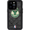 NBA Milwaukee Bucks Rusted Dark iPhone 14 Pro Waterproof Case