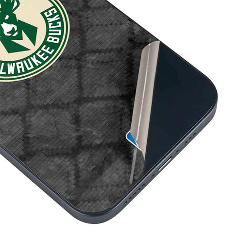 NBA Milwaukee Bucks Rusted Dark iPhone 14 Skin