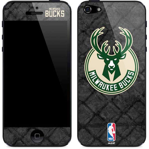 NBA Milwaukee Bucks Rusted Dark iPhone 5/5s/5SE Skin
