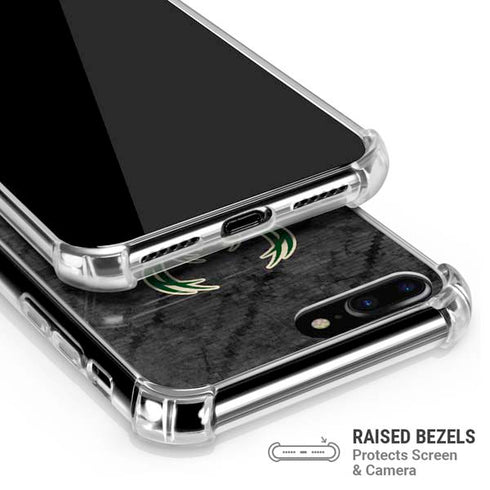 NBA Milwaukee Bucks Rusted Dark iPhone 7/8 Plus Clear Case