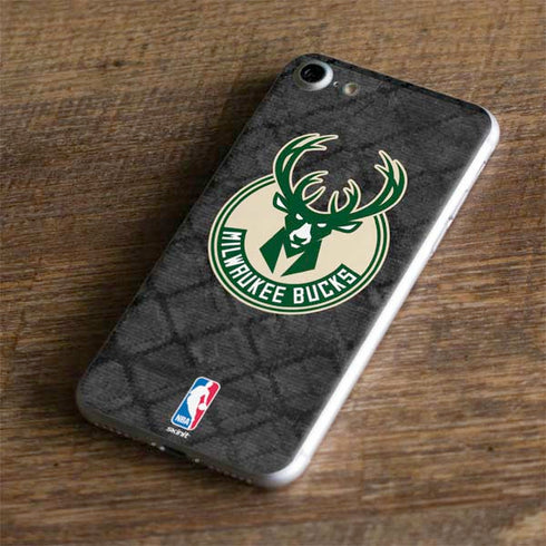 NBA Milwaukee Bucks Rusted Dark iPhone 7 Skin