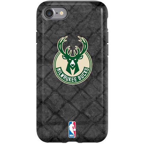 NBA Milwaukee Bucks Rusted Dark iPhone SE (2nd & 3rd Gen) Pro Case