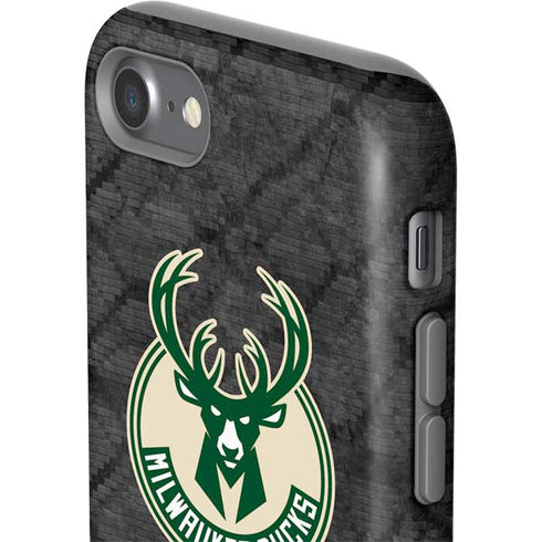 NBA Milwaukee Bucks Rusted Dark iPhone SE (2nd & 3rd Gen) Pro Case