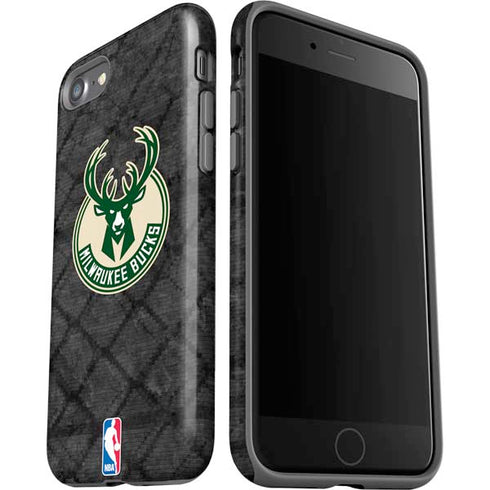 NBA Milwaukee Bucks Rusted Dark iPhone SE (2nd & 3rd Gen) Pro Case