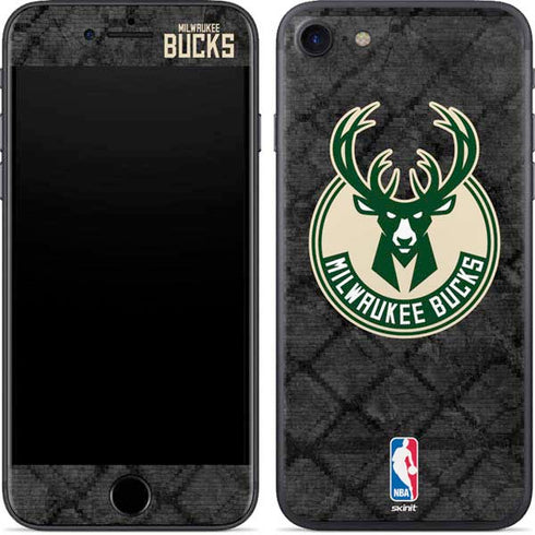 NBA Milwaukee Bucks Rusted Dark iPhone SE (2nd & 3rd Gen) Skin