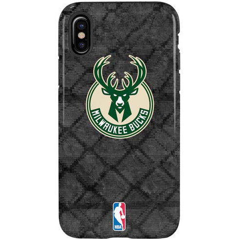 NBA Milwaukee Bucks Rusted Dark iPhone X Pro Case
