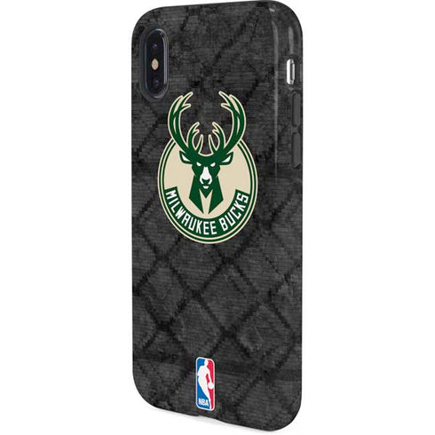 NBA Milwaukee Bucks Rusted Dark iPhone X Pro Case