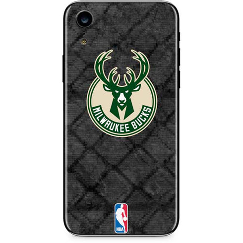 NBA Milwaukee Bucks Rusted Dark iPhone XR Skin