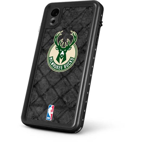 NBA Milwaukee Bucks Rusted Dark iPhone XR Waterproof Case