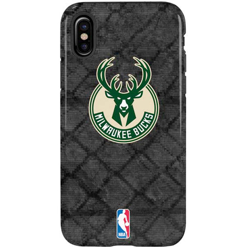 NBA Milwaukee Bucks Rusted Dark iPhone XS Pro Case