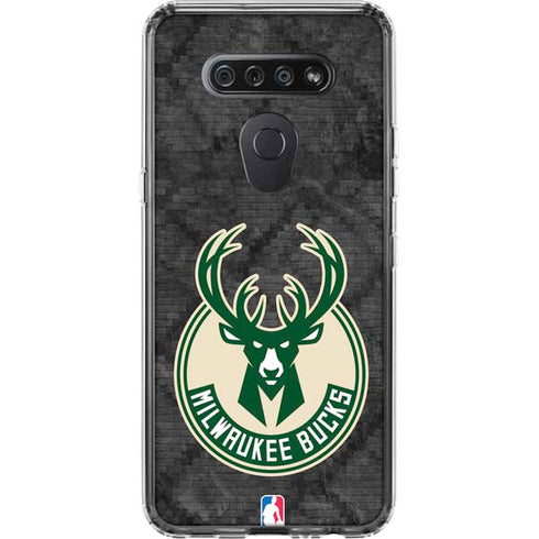 NBA Milwaukee Bucks Rusted Dark LG K51/Q51 Clear Case