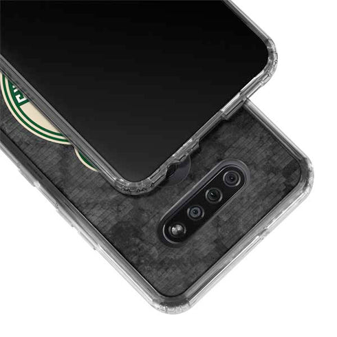 NBA Milwaukee Bucks Rusted Dark LG K51/Q51 Clear Case