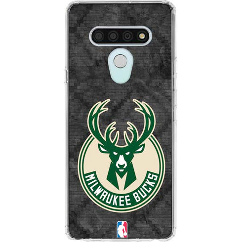 NBA Milwaukee Bucks Rusted Dark LG Stylo 6 Clear Case