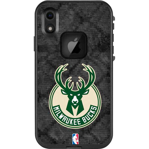 NBA Milwaukee Bucks Rusted Dark LifeProof Fre iPhone Skin