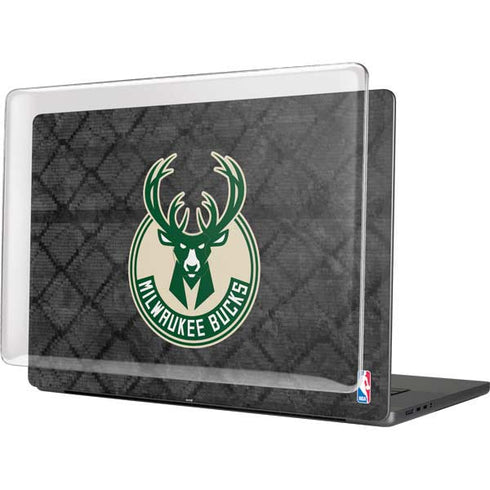 NBA Milwaukee Bucks Rusted Dark MacBook Pro 16in (2021-25) Case plus Skin