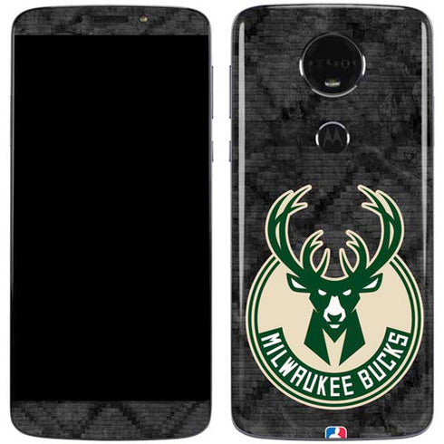 NBA Milwaukee Bucks Rusted Dark Moto E5 Plus Skin