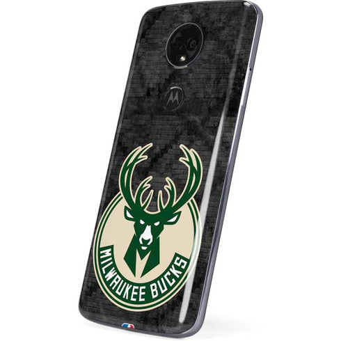 NBA Milwaukee Bucks Rusted Dark Moto E5 Plus Skin