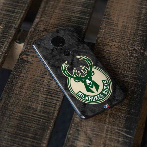 NBA Milwaukee Bucks Rusted Dark Moto E5 Plus Skin
