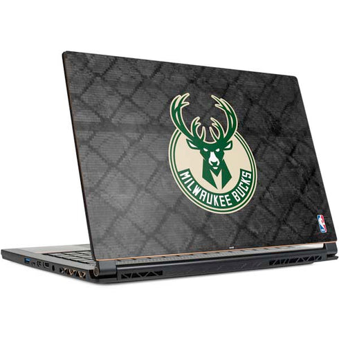 NBA Milwaukee Bucks Rusted Dark MSI GS65 Stealth Laptop Skin
