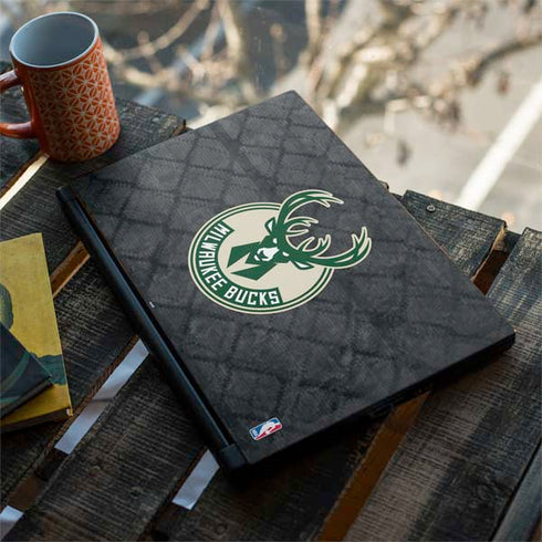 NBA Milwaukee Bucks Rusted Dark MSI GS65 Stealth Laptop Skin