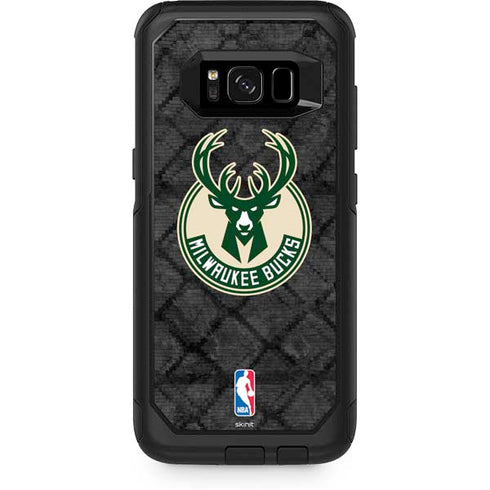 NBA Milwaukee Bucks Rusted Dark Otterbox Commuter Galaxy Skin