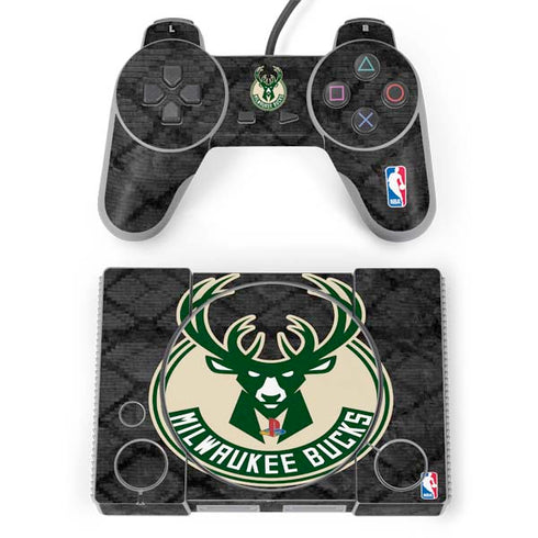 NBA Milwaukee Bucks Rusted Dark PlayStation Classic Bundle Skin