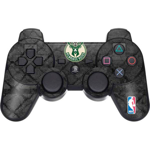 NBA Milwaukee Bucks Rusted Dark PS3 Dual Shock wireless controller Skin