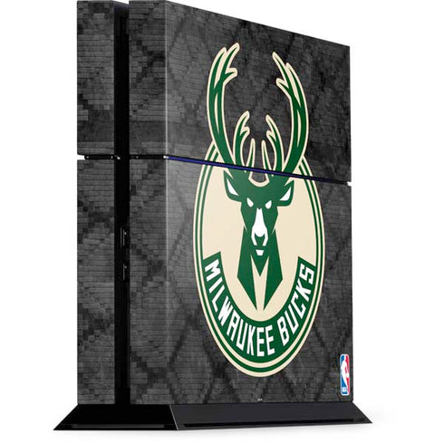 NBA Milwaukee Bucks Rusted Dark PS4 Console Skin