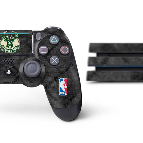 NBA Milwaukee Bucks Rusted Dark PS4 Pro Bundle Skin