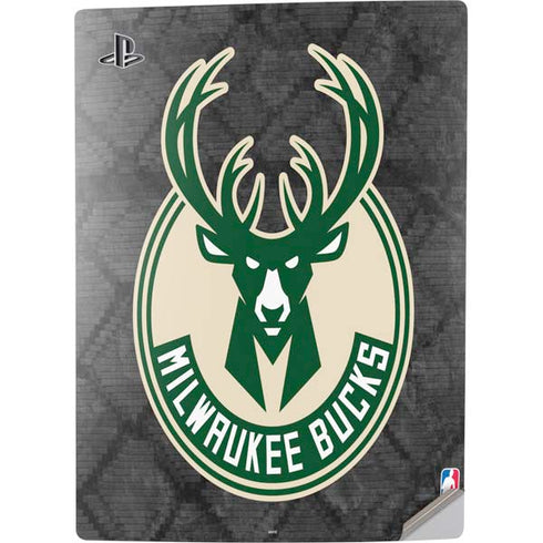 NBA Milwaukee Bucks Rusted Dark PS5 Digital Edition Console Skin