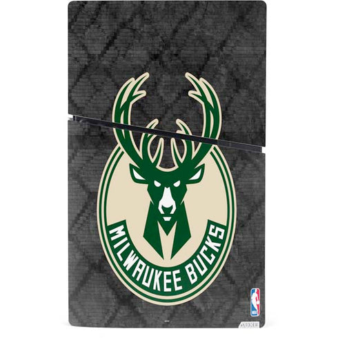 NBA Milwaukee Bucks Rusted Dark PS5 Slim Digital Edition Bundle Skin