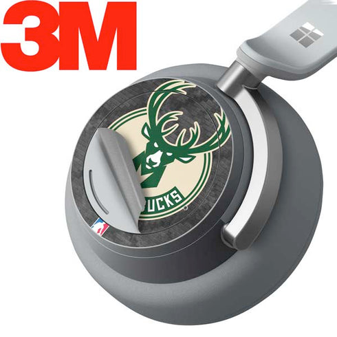 NBA Milwaukee Bucks Rusted Dark Surface Headphones Skin