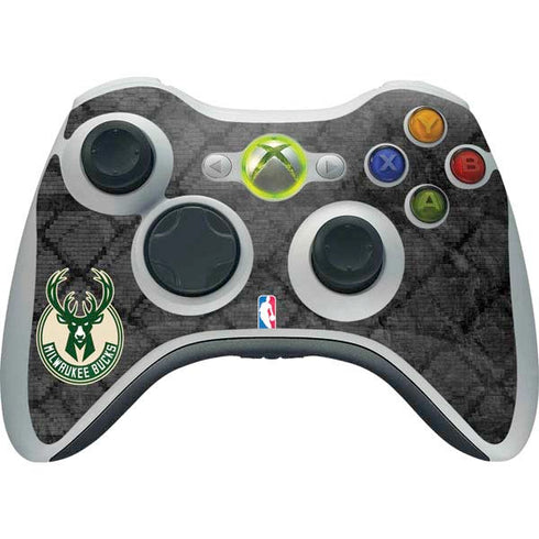 NBA Milwaukee Bucks Rusted Dark Xbox 360 Wireless Controller Skin