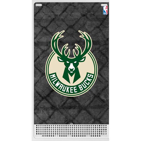 NBA Milwaukee Bucks Rusted Dark Xbox Series S Console Skin