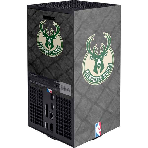 NBA Milwaukee Bucks Rusted Dark Xbox Series X Console Skin