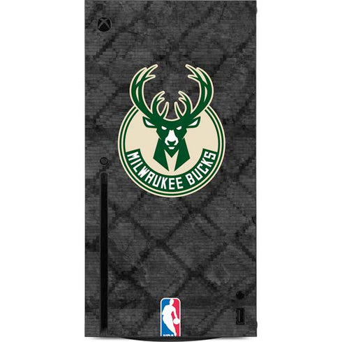 NBA Milwaukee Bucks Rusted Dark Xbox Series X Console Skin