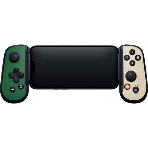 NBA Milwaukee Bucks Split Canvas Backbone One for iPhone Game Controller Skin