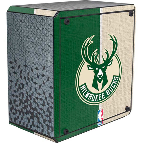 NBA Milwaukee Bucks Split Canvas Cooler Master MasterBox Q300L Mini Tower Skin