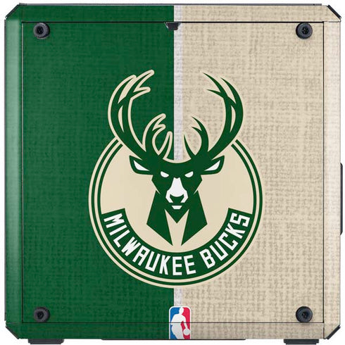 NBA Milwaukee Bucks Split Canvas Cooler Master MasterBox Q300L Mini Tower Skin