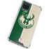 NBA Milwaukee Bucks Split Canvas Galaxy A12 Clear Case