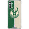 NBA Milwaukee Bucks Split Canvas Galaxy A13 5G Clear Case