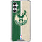 NBA Milwaukee Bucks Split Canvas Galaxy A15 5G Clear Case